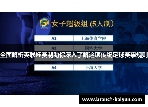 全面解析英联杯赛制助你深入了解这项传统足球赛事规则