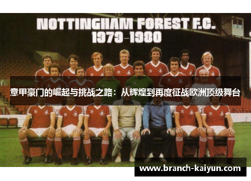 意甲豪门的崛起与挑战之路：从辉煌到再度征战欧洲顶级舞台